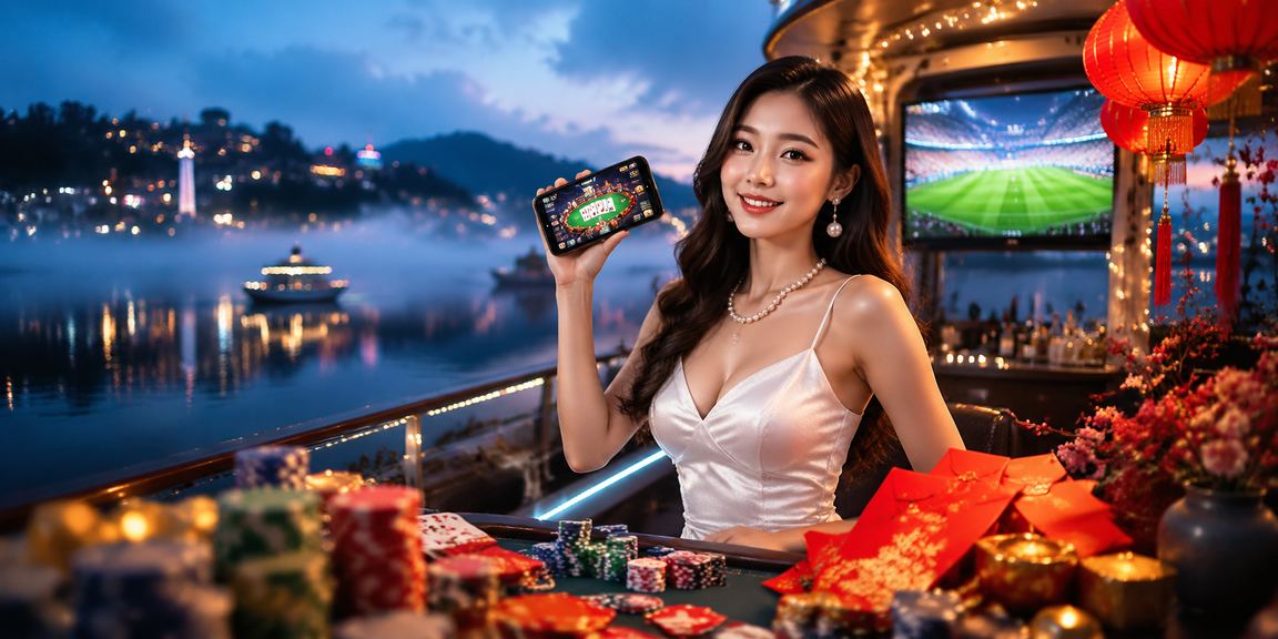 Khung cảnh lãng mạn Đà Lạt với trò chơi bài dưới ánh đèn lồng lung linh về đêm