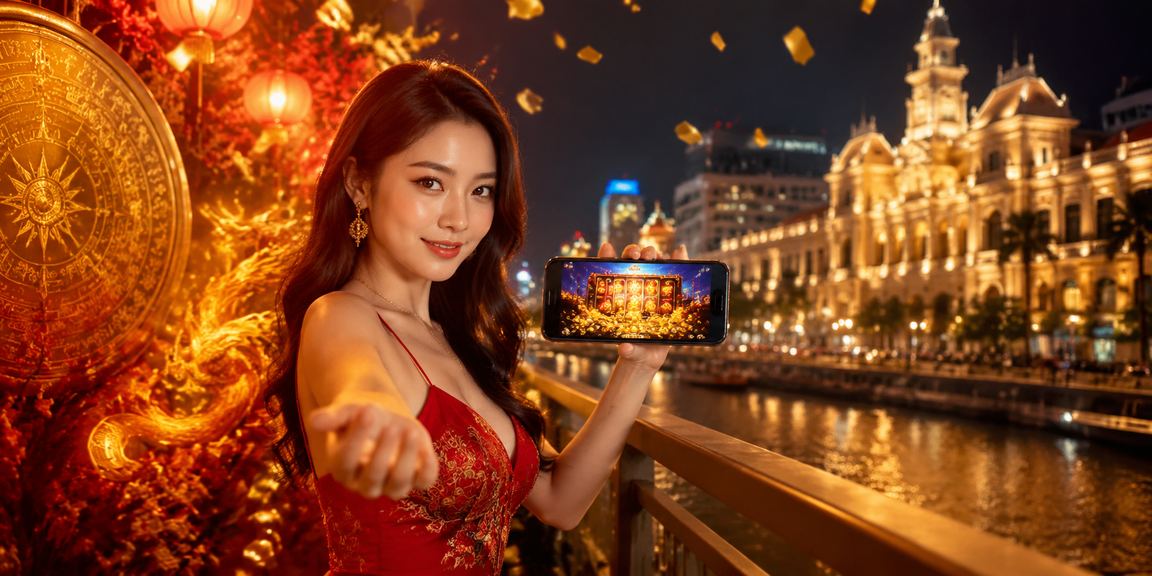 Màn hình slot game chủ đề Tết tại Thành phố Hồ Chí Minh đầy màu sắc